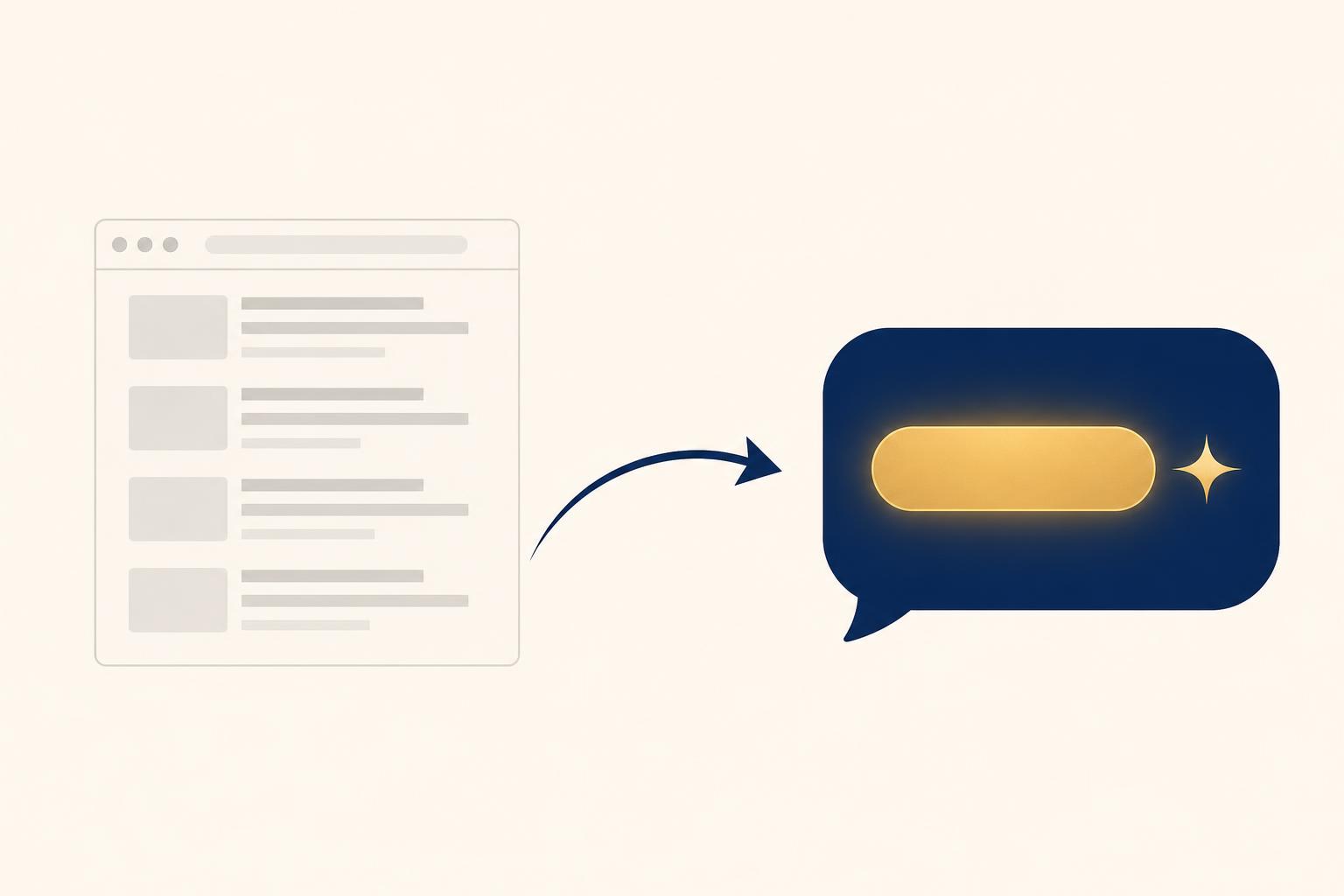 The shift from traditional search results to AI domination